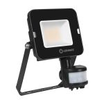 Ledvance LED Strålkastare Kompakt Svart 20W 2000lm 100D - 840 Kallvit | IP65 - Symmetrisk - Rörelse- och ljussensor