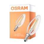 Osram Classic LED E14 Kronljus Filament Klar 5.5W 806lm - 827 Extra Varm Vit | Dimbar - Ersättare 60W