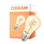Osram Vintage 1906 LED Classic Slim E27 Päron Filament Guld 4.9W 470lm - 927 Extra Varm Vit | Bästa Färgåtergivning - Dimbar - Ersättare 40W