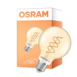 Osram Vintage 1906 LED E27 Globe Filament Twist Guld 8W 806lm - 922 Extra Varm Vit | Bästa Färgåtergivning - Dimbar - Ersättare 60W