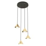 Emibig Pendellampa Elit Stål Guld | Passande för 4x GX53 - Max 10W