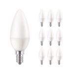 Flerpack 10x Philips Corepro LED Kronljus E14 Matt 7W 806lm – 827 Extra Varm Vit – Ersättare 60W