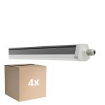 Flerpack 4x Ledvance Vattentät Allmänbruksarmatur Fukttät FLEX Kabelgenomföring 42W 6900lm - 865 Dagsljus | 150cm - Ersättare 2x58W