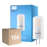 Flerpack 10x Philips CorePro LED Capsule G4 Matt 2.1W 210lm - 827 Extra Varm Vit | Dimbar - Ersättare 20W