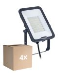 Flerpack 4x Philips LED Strålkastare Ledinaire BVP167 70W 8400lm 110D - 830-840-865 CCT | IP65 - Symmetrisk