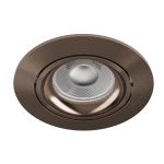 Noxion Infälld Spot Vision MR16 Lutningsbar Glänsande Bronze | 82mm - Utskärning  69mm - IP20 - Inkl. GU10 Sockel