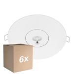 Flerpack 6x Noxion LED Emergency Spot White 3W 240lm - 850K Cool White | Emergency 3H - Autotest - 140mm