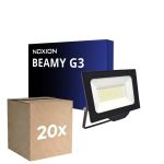 Flerpack 20x Noxion LED Strålkastare Beamy G3.1 Svart 50W 5500lm 110D - 840 Kallvit | IP65 - Symmetrisk 