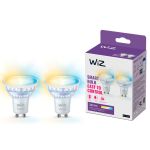 Dubbelpack 2x WiZ Smart LED Spot GU10 PAR16 5W 400lm 36D | Bästa Färgåtergivning - Dimbar - Ersättare 50W