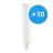 Flerpack 10x Ledvance Dulux-D LED 9W - 830 Varm Vit | 2-Stift - Ersättare 26W