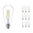 Flerpack 10x Philips Corepro LED Lampa E27 Edison Filament Klar 7W 806lm - 827 Extra Varm Vit | Ersättare 60W