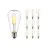 Flerpack 10x Noxion Lucent LED E27 Päron Filament Klar 4W 470lm - 827 Extra Varm Vit | Ersättare 40W