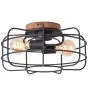 Brilliant Gwen Taklampa Metall Trä Svart | 400mm - Passande för 2x E27