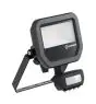 Ledvance LED Strålkastare Aluminium Svart 8W 1200lm 100D - 840 Kallvit | IP65 - Rörelse- Och Ljussensor - Symmetrisk