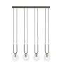 Emibig Pendellampa Glam Stål Svart | Passande för 4x E14 - Max 10W