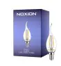Noxion Lucent LED E14 Bøyd spiss Kronljus Filament Klar 2.5W 250lm - 827 Extra Varm Vit | Ersättare 25W