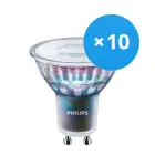 Flerpack 10x Philips MASTER LED Spot ExpertColor GU10 PAR16 5.5W 400lm 36D - 940 Kallvit | Bästa färgåtergivning - Dimbar - Ersättare 50W