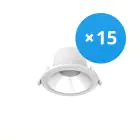 Flerpack 15x Noxion LED Downlight Apollo 9W 1100lm 60D - 840 Kallvit | 145mm - Utskärning   120mm - UGR 