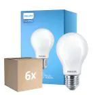 Flerpack 6x Philips Corepro LED Lampa E27 Päron Matt 8.5W 1055lm - 840 Kallvit - Ersättare 75W