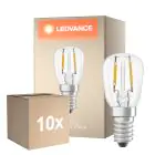 Flerpack 10x Ledvance Speciell LED E14 T26 Filament Klar 1.3W 110lm - 827 Extra Varm Vit | Ersättare 12W