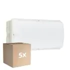 Flerpack 5x Philips LED Säkerhet Ledinaire WL055V Vit 6W 630lm - 840 Kallvit | 374x150mm – IP65