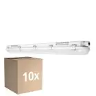 Flerpack 10x Ledvance LED Allmänbruksarmatur Vattentät Fukttät 32W 4000lm - 830 Varm Vit | 120cm 