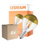 Flerpack 6x Osram Classic LED E14 Boll Filament Klar 4W 380lm - 827 Extra Varm Vit | Ersättare 34W
