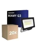Flerpack 20x Noxion LED Strålkastare Beamy G3.1 Svart 50W 5500lm 110D - 840 Kallvit | IP65 - Symmetrisk 