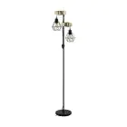 Eglo Golvlampa Townshend 5 Stål Trä Svart | IP20 - Passande för 2x E27 